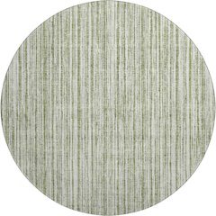 Premium Machine Washable Mayfield AMF760 Green 8' x 8' Round Rug