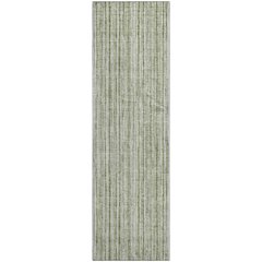 Premium Machine Washable Mayfield AMF760 Green 2'3" x 7'6" Runner Rug