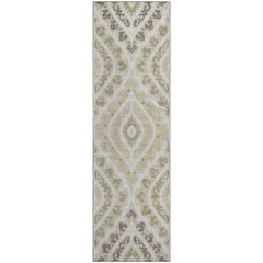 Premium Machine Washable Mayfield AMF761 Beige 2'3" x 7'6" Runner Rug