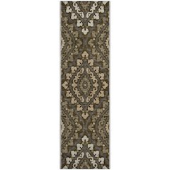 Premium Machine Washable Mayfield AMF761 Fudge 2'3" x 7'6" Runner Rug