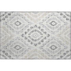 Premium Machine Washable Mayfield AMF761 Silver 1'8" x 2'6" Rug