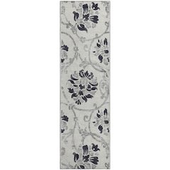 Premium Machine Washable Mayfield AMF762 Black 2'3" x 7'6" Runner Rug