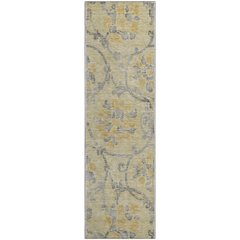 Premium Machine Washable Mayfield AMF762 Gold 2'3" x 7'6" Runner Rug