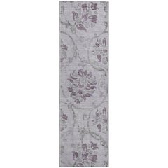 Premium Machine Washable Mayfield AMF762 Lavender 2'3" x 7'6" Runner Rug