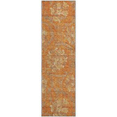Premium Machine Washable Mayfield AMF762 Orange 2'3" x 7'6" Runner Rug