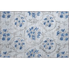 Premium Machine Washable Mayfield AMF762 Sky 1'8" x 2'6" Rug