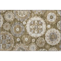 Premium Machine Washable Mayfield AMF763 Brown 1'8" x 2'6" Rug