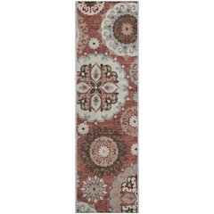 Premium Machine Washable Mayfield AMF763 Paprika 2'3" x 7'6" Runner Rug
