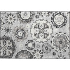 Premium Machine Washable Mayfield AMF763 Silver 1'8" x 2'6" Rug