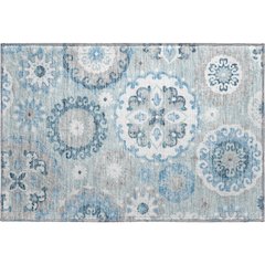 Premium Machine Washable Mayfield AMF763 Sky 1'8" x 2'6" Rug