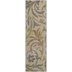 Premium Machine Washable Mayfield AMF764 Beige 2'3" x 7'6" Runner Rug
