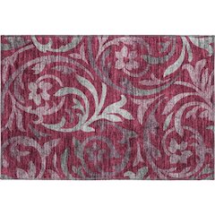 Premium Machine Washable Mayfield AMF764 Garnet 1'8" x 2'6" Rug