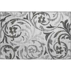 Premium Machine Washable Mayfield AMF764 Gray 1'8" x 2'6" Rug