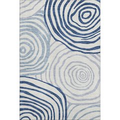 Premium Machine Washable Mayfield AMF765 Blue 2'6" x 3'10" Rug