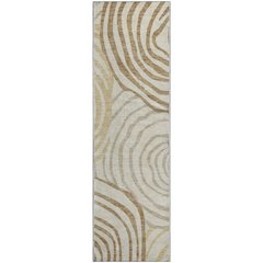 Premium Machine Washable Mayfield AMF765 Gold 2'3" x 7'6" Runner Rug