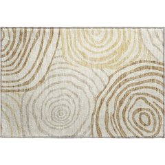 Premium Machine Washable Mayfield AMF765 Gold 1'8" x 2'6" Rug