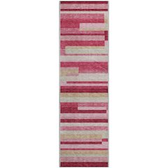 Premium Machine Washable Mayfield AMF766 Blush 2'3" x 7'6" Runner Rug