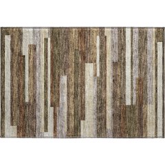 Premium Machine Washable Mayfield AMF766 Brown 1'8" x 2'6" Rug