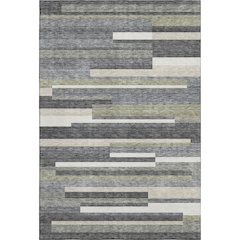 Premium Machine Washable Mayfield AMF766 Charcoal 2'6" x 3'10" Rug
