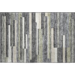 Premium Machine Washable Mayfield AMF766 Charcoal 1'8" x 2'6" Rug