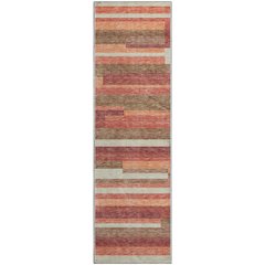 Premium Machine Washable Mayfield AMF766 Coral 2'3" x 7'6" Runner Rug