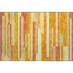Premium Machine Washable Mayfield AMF766 Orange 1'8" x 2'6" Rug