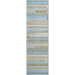Premium Machine Washable Mayfield AMF766 Sky 2'3" x 7'6" Runner Rug
