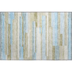 Premium Machine Washable Mayfield AMF766 Sky 1'8" x 2'6" Rug