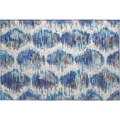 Premium Machine Washable Mayfield AMF767 Blue 1'8" x 2'6" Rug