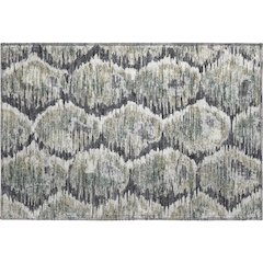 Premium Machine Washable Mayfield AMF767 Charcoal 1'8" x 2'6" Rug