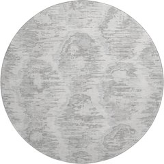 Premium Machine Washable Mayfield AMF767 Ivory 8' x 8' Round Rug