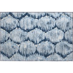 Premium Machine Washable Mayfield AMF767 Navy 1'8" x 2'6" Rug