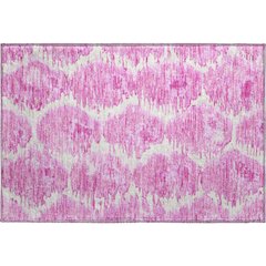 Premium Machine Washable Mayfield AMF767 Pink 1'8" x 2'6" Rug