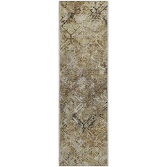 Premium Machine Washable Mayfield AMF768 Beige 2'3" x 7'6" Runner Rug