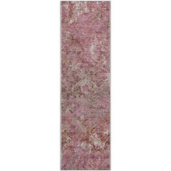Premium Machine Washable Mayfield AMF768 Pink 2'3" x 7'6" Runner Rug