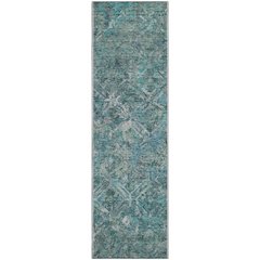 Premium Machine Washable Mayfield AMF768 Sage 2'3" x 7'6" Runner Rug