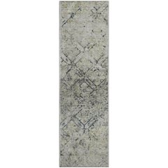Premium Machine Washable Mayfield AMF768 Silver 2'3" x 7'6" Runner Rug