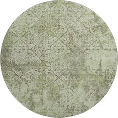 Premium Machine Washable Mayfield AMF769 Aloe 8' x 8' Round Rug