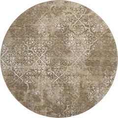 Premium Machine Washable Mayfield AMF769 Brown 8' x 8' Round Rug