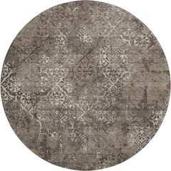 Premium Machine Washable Mayfield AMF769 Fudge 8' x 8' Round Rug
