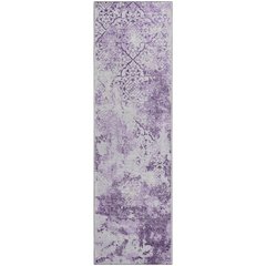 Premium Machine Washable Mayfield AMF769 Lavender 2'3" x 7'6" Runner Rug