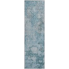 Premium Machine Washable Mayfield AMF769 Teal 2'3" x 7'6" Runner Rug