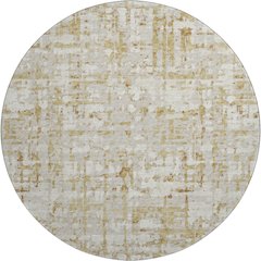 Premium Machine Washable Mayfield  Caramel 8' x 8' Round Rug