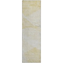 Premium Machine Washable Mayfield AMF770 Gold 2'3" x 7'6" Runner Rug