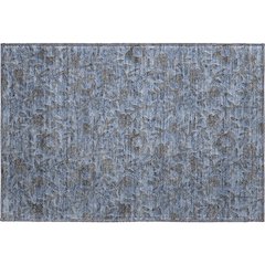 Premium Machine Washable Mayfield AMF771 Blue 1'8" x 2'6" Rug