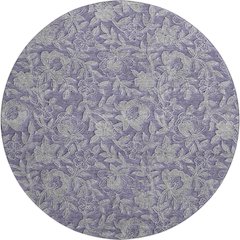 Premium Machine Washable Mayfield AMF771 Eggplant 8' x 8' Round Rug
