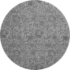 Premium Machine Washable Mayfield AMF771 Gray 8' x 8' Round Rug