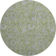 Premium Machine Washable Mayfield AMF771 Olive 8' x 8' Round Rug