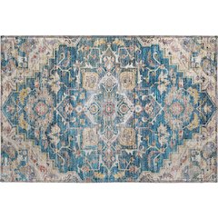 Premium Machine Washable Mayfield AMF774 Blue 1'8" x 2'6" Rug