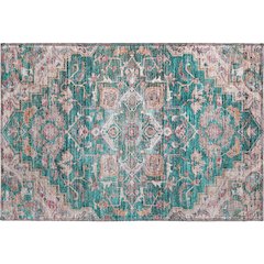 Premium Machine Washable Mayfield AMF774 Emerald 1'8" x 2'6" Rug
